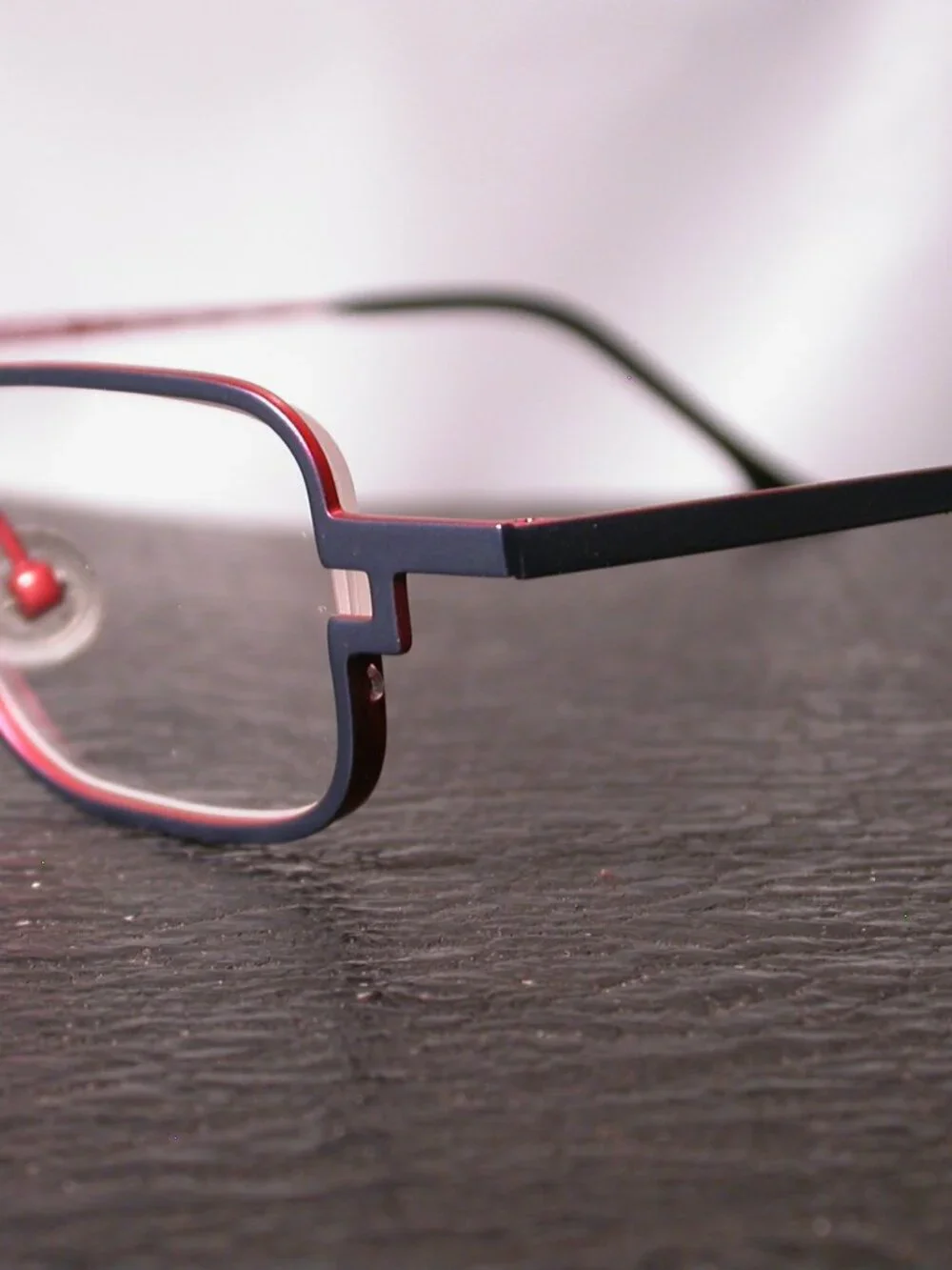 Authentic Anne et Valentin Lunettes Frames Dark Blue Eyeglasses Made in Japan
